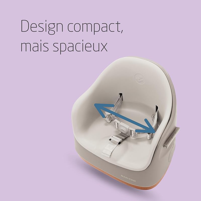 Jay 2 en 1, Rehausseur Chaise Enfant, 6 mois - 3 ans, 9-15 kg, Rehausseur Chaise Bébé Portable, Tablette Réglable, Facile à Nettoyer, Design Compact, Spacieux, Elegance Beige
