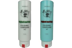 Original JFJ Polish Compound Combo Pack 12oz Blue #1 & White #2 (JFJ Easy Pro, Plus, Single, Double and Armless Compatible)