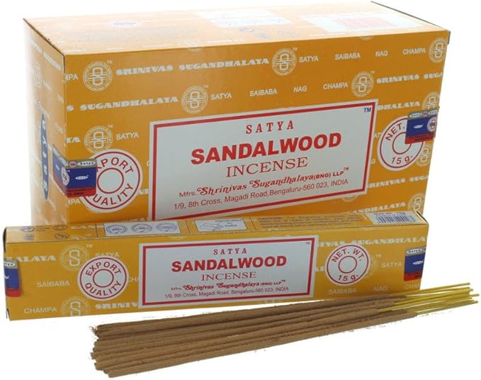 Incenso Satya Massala SandalWood Cx.12 un.15 g por Satya