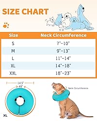Supet Inflatable Dog Cone Collar Alternative After