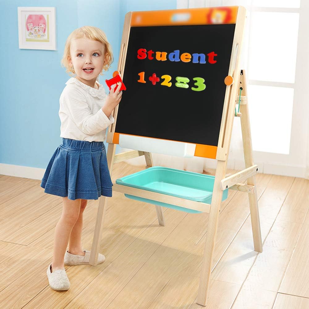 JCREN Magnetic Alphabet Magnets Letters and Numbers Toy ABC 123 Fridge Plastic Toy Set Educational Magnetic in Bucket Preschool Learning Spelling Counting Uppercase Lowercase Math Symbols for Toddler: Furniture & Decor