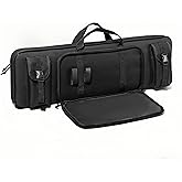 KOKKOYA Soft Gun Case for Rifles and Shotguns Long Shotgun Range Bag Backpack 47" 36" with Tactical Pockets Durable Oxford Fabric Adjustable Sling Dual