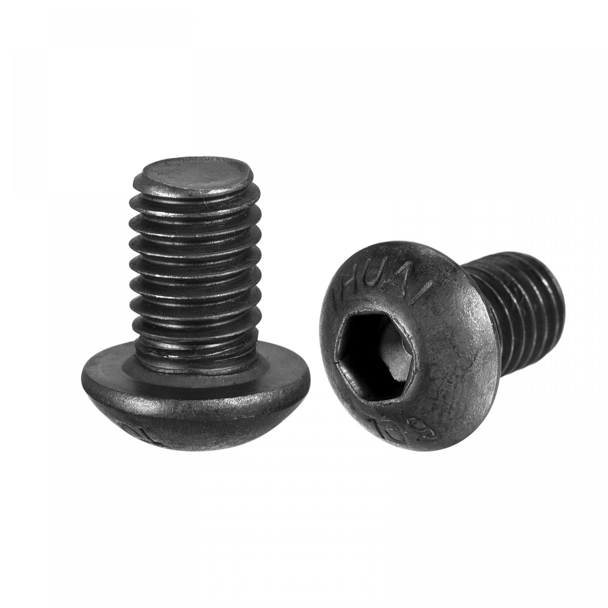 TA-VIGOR 10Pcs M8 x 12mm Alloy Steel Button Head Hex Socket Cap Screws, Flanged Button Bolts Nuts Hex Drive Fastener for Machine