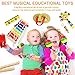Kids Musical Instruments, PETUOL 36 PCS Valentine's Day Musical Percussion Instrument Set for Toddlers, Xylophone Tambourine for Children Preschool Education, Kids Early Learning Musical Toys Backpack