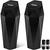 OUDEW Car Trash Can with Lid - 2-Pack, Interior Accessories for Vehicles, Leakproof Garbage Can with 30 Detachable Trash Bags