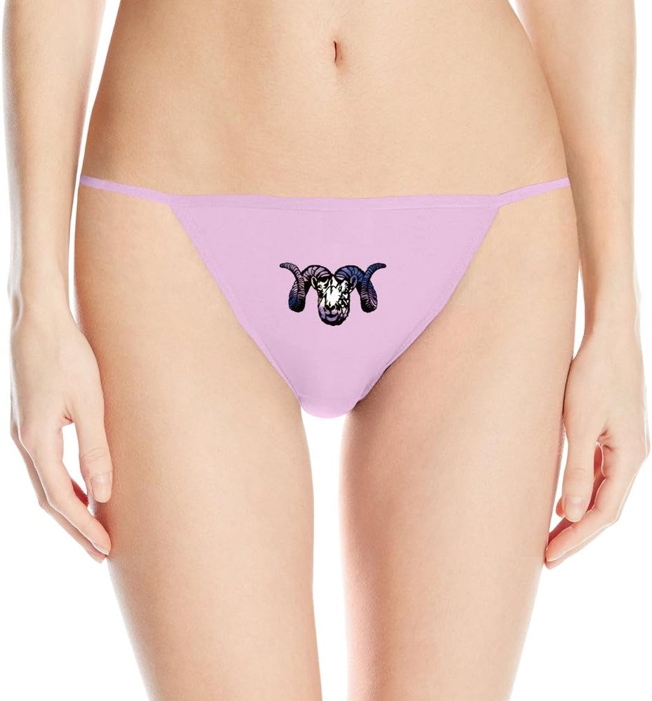 Dall Sheep Ram With Galaxy Print Sexy Sleek Model Thong Panty