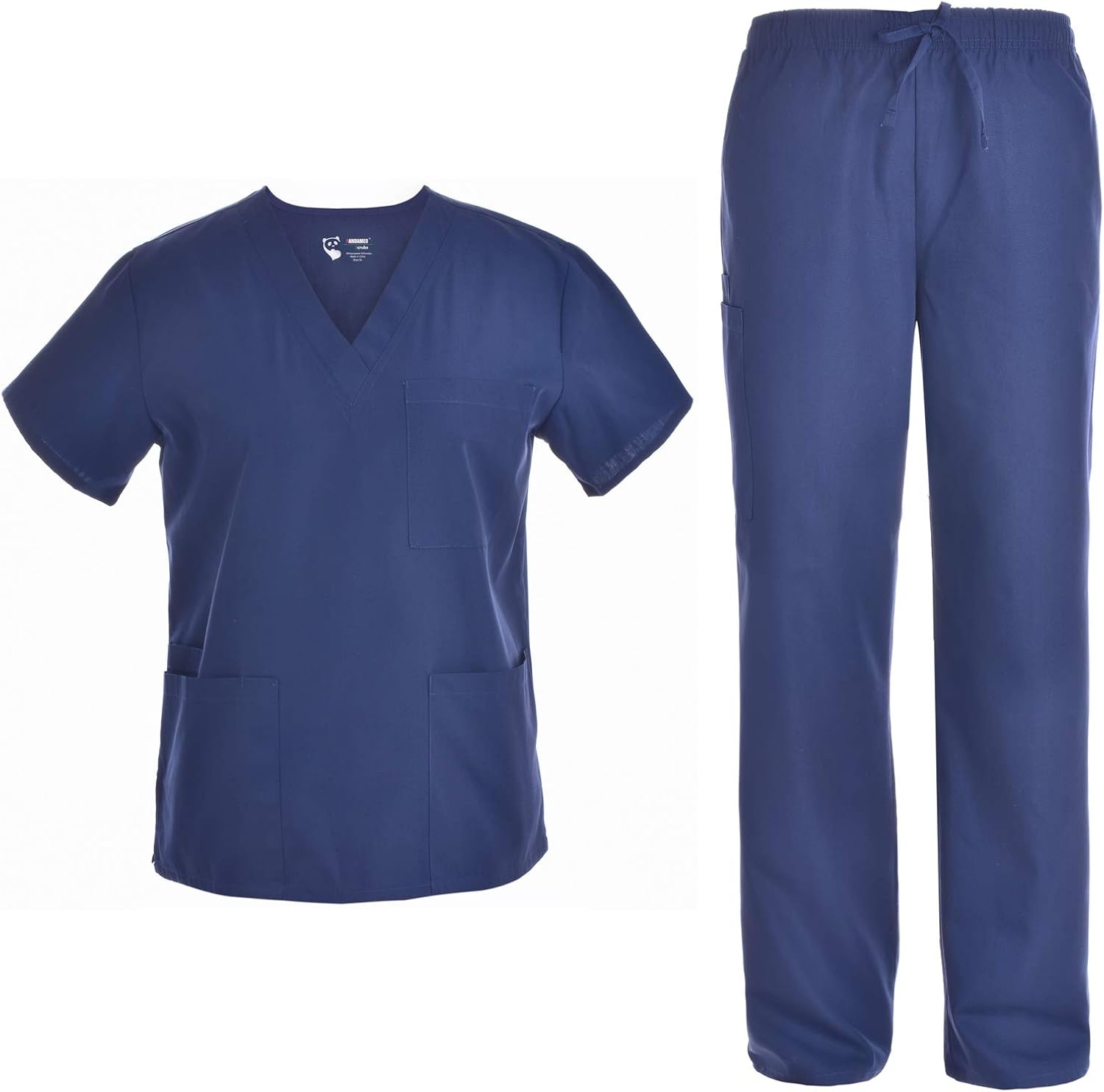 Unisex Nursing Scrubs Set Medical Uniform Women and Men