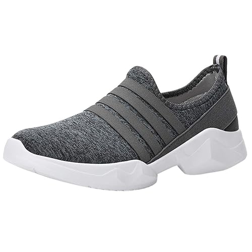 Unisex Laufschuhe/Dorical Damen Herren Mesh Slip On Low-Cut Sportschuhe Sneakers Walking Outdoor Gym Bequem Leichte Atmungsak