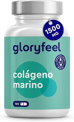 Colágeno Marino Hidrolizado Puro - 1500mg de Péptidos Colágeno Marino de Peces Salvajes - Proteínas de Colageno para la Masa Muscular Para Huesos y Articulaciones - Probado laboratorio