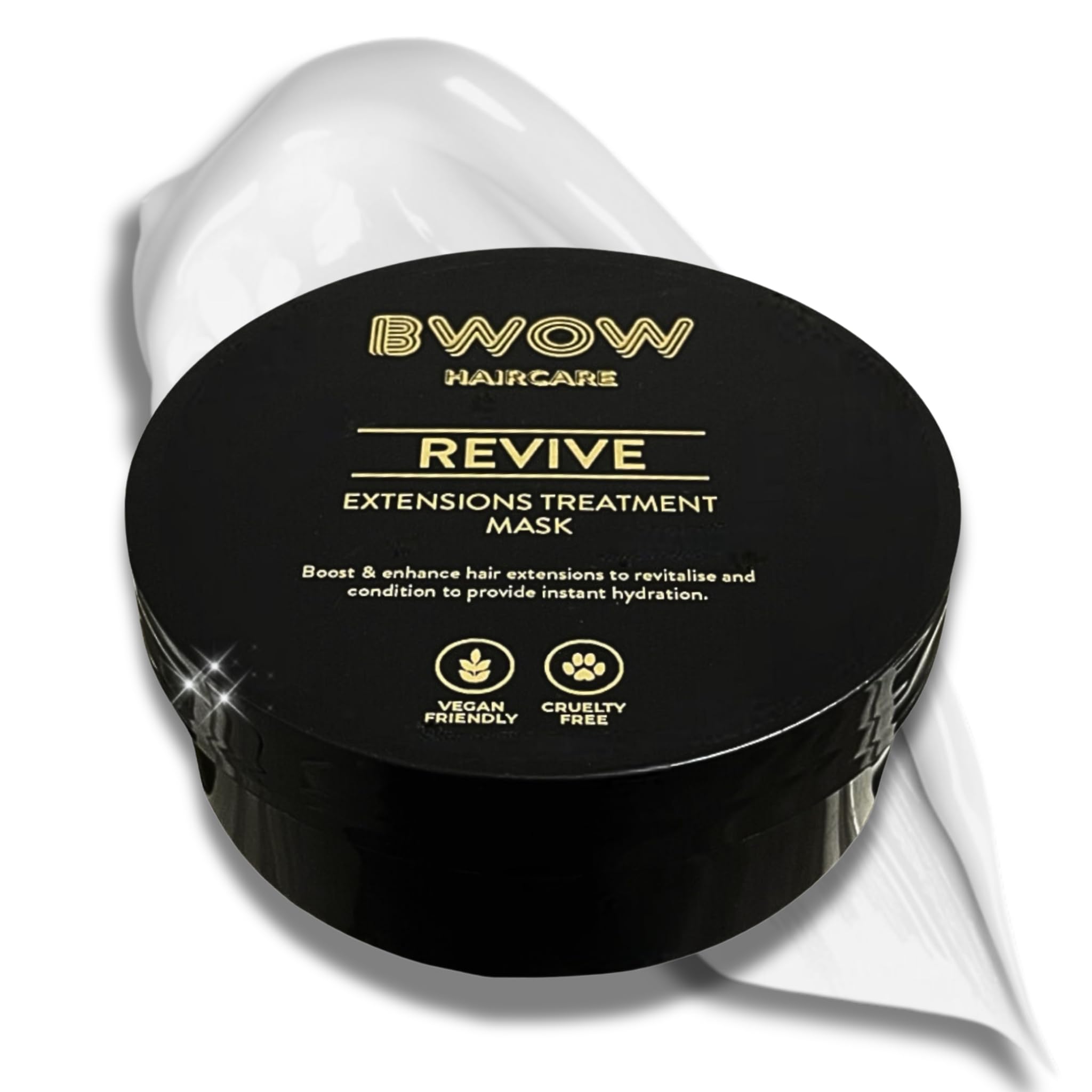 Hair Mask Revive Boost All Hair Extensions & Natural Hair Pro B5 Vitamin Deep Conditioning, Moisturising Shine Vegan Treatment Soften, Detangle & Protect Lightweight, pH Balance Mango 250ml