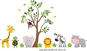 animal stickers for baby room