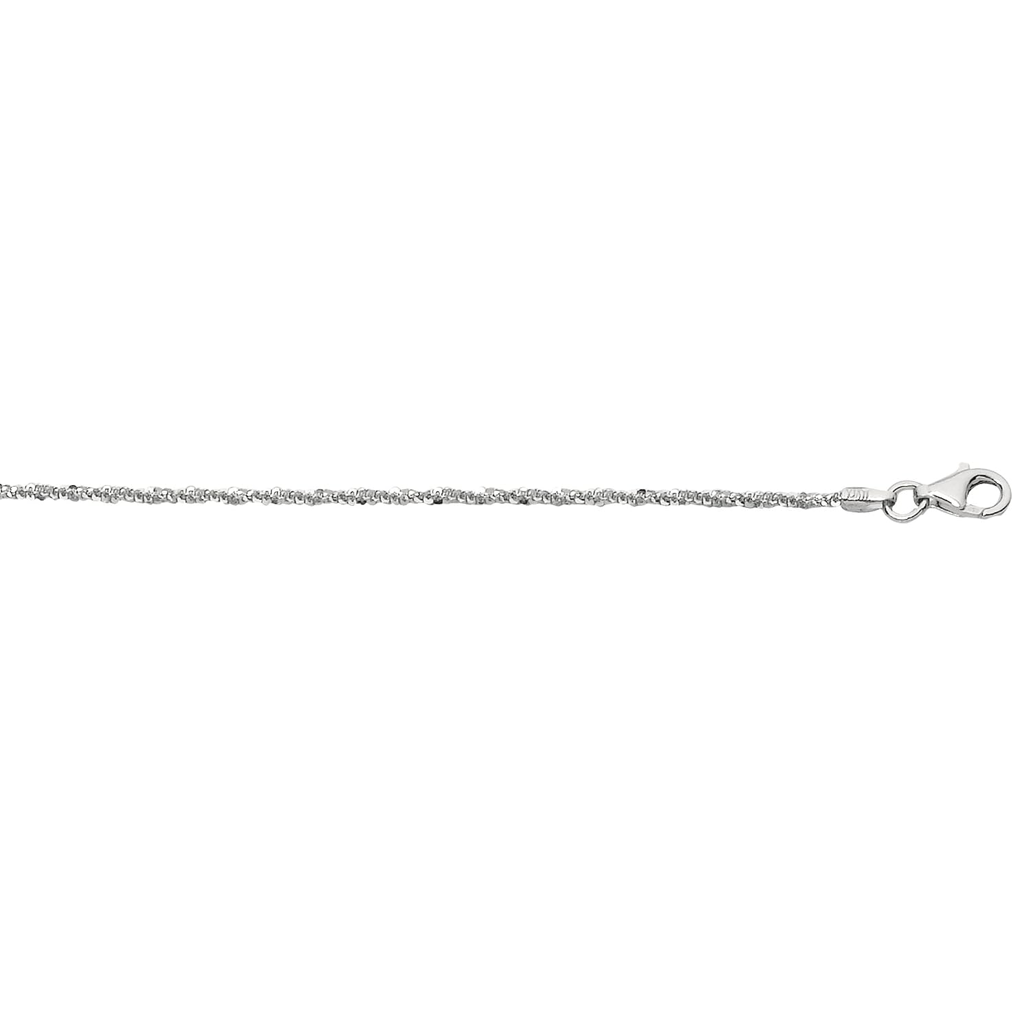 1.5mm wide Diamond Cut Sparkle Chain 