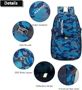 MAXTOP 40L Ultra Lightweight Packable Backpack for Outdoor Hiking Camp Travel view 4