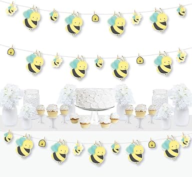 Amazon Com Big Dot Of Happiness Honey Bee Baby Shower Or
