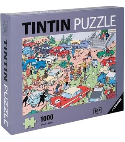 81568 Puzzle 1000 Pieces Tintin, Chang! Tintin in Tibet + Poster