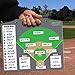 Coaches Helper Magnetic Dugout Board for Lineup and Field Position Baseball Magnet Board Magnet Board Bonus Baseball Award Decals Plus Extra Name Strips