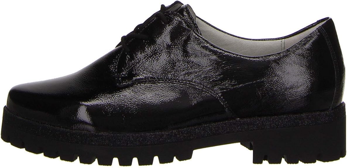 Waldläufer Damen Plateau Hanako Schnürschuh schwarz ...