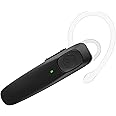 TELLUR VOX 155 Bluetooth Headset, Handsfree Earpiece USB-C, Multipoint Two Simultaneous Devices, HD Voice Two Microphones for Noise Suppression, 360° Hook for Right or Left