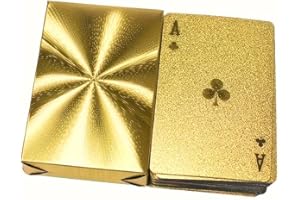 Luxury Matte Golden Poker Cards – Brown & Gold Deck with Smooth Edges, Durable Cardstock for Poker, Bridge & Rummy, Ideal for