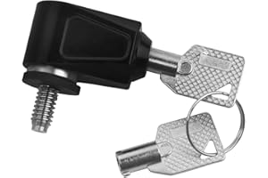 HDBUBALUS Motorcycle Seat Lock Anti Theft 1/4-20 Thread Security Lock Fit for Harley Softail Sportster Touring Road Street Gl