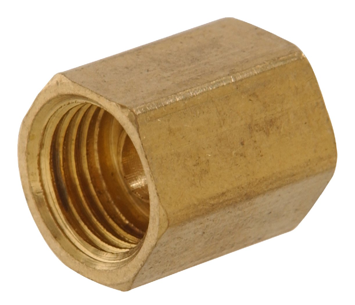 Photo 1 of The Hillman Group 58345 Brass Inverted Flare Fitting Union 5/16 O.D. x 5/16 O.D. Tube , 6-Pack