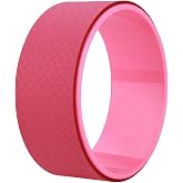 EVTSCAN Yoga Wheel，Yoga Stretch Bend Balance Wheel Circle for Health Fitness Slimming Exercise,Back Wheel, Pink (粉色)