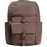 Itzy Ritzy Belong Bucket Backpack – Lightweight Diaper Bag Backpack Featuring 16 Pockets, Bucket Top Opening, Stroller Straps & Changing Pad; Organized and Stylish Everyday Family Backpack (Mocha)