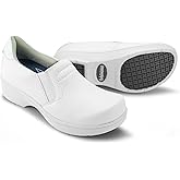 Hawkwell Pro Leather Nurse Clogs for Women Lightweight Slip Resistant Arch Support Healthcare Professional Nursing Shoes Work Clog