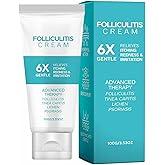Folliculitis Cream 3.53oz (100g) &ndash; Cooling Herbal Formula for Scalp, Face &amp; Body &ndash; Helps Soothe Itchy Skin, Redness &amp; Bumps &ndash; Fast Absorbing Daily Skin Care