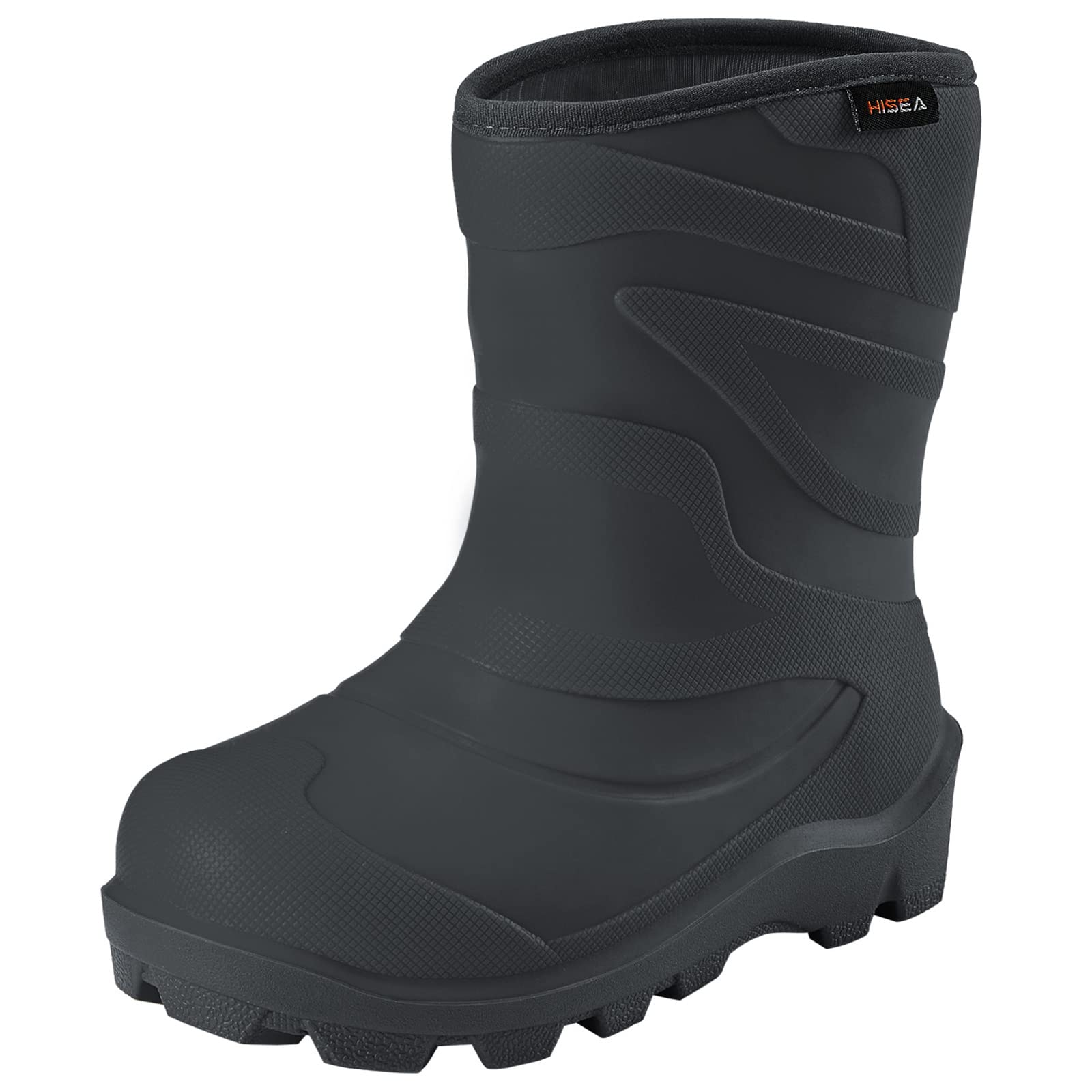 Photo 1 of HISEA Toddler Rain Boots for Boys and Girls, Waterproof Seamless Lightweight Rubber Boots - Kids Rain Boots for Water Beach Outdoor Playing, Age 1-7(Little Kid/Big Kid)