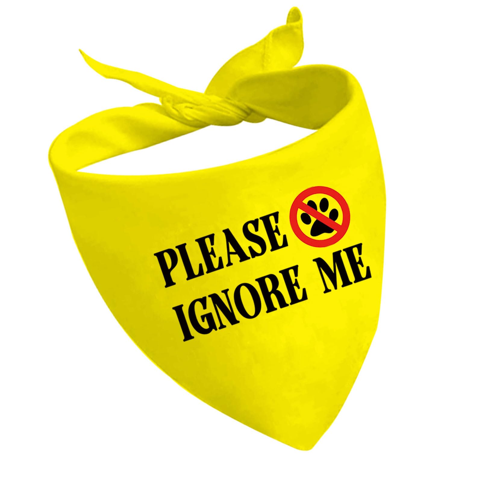 1 Piece Please Ignore Me Dog Bandana Dot Not Pet Working Dog Bandana Service Dog Gift (Please Ignore Me D2)