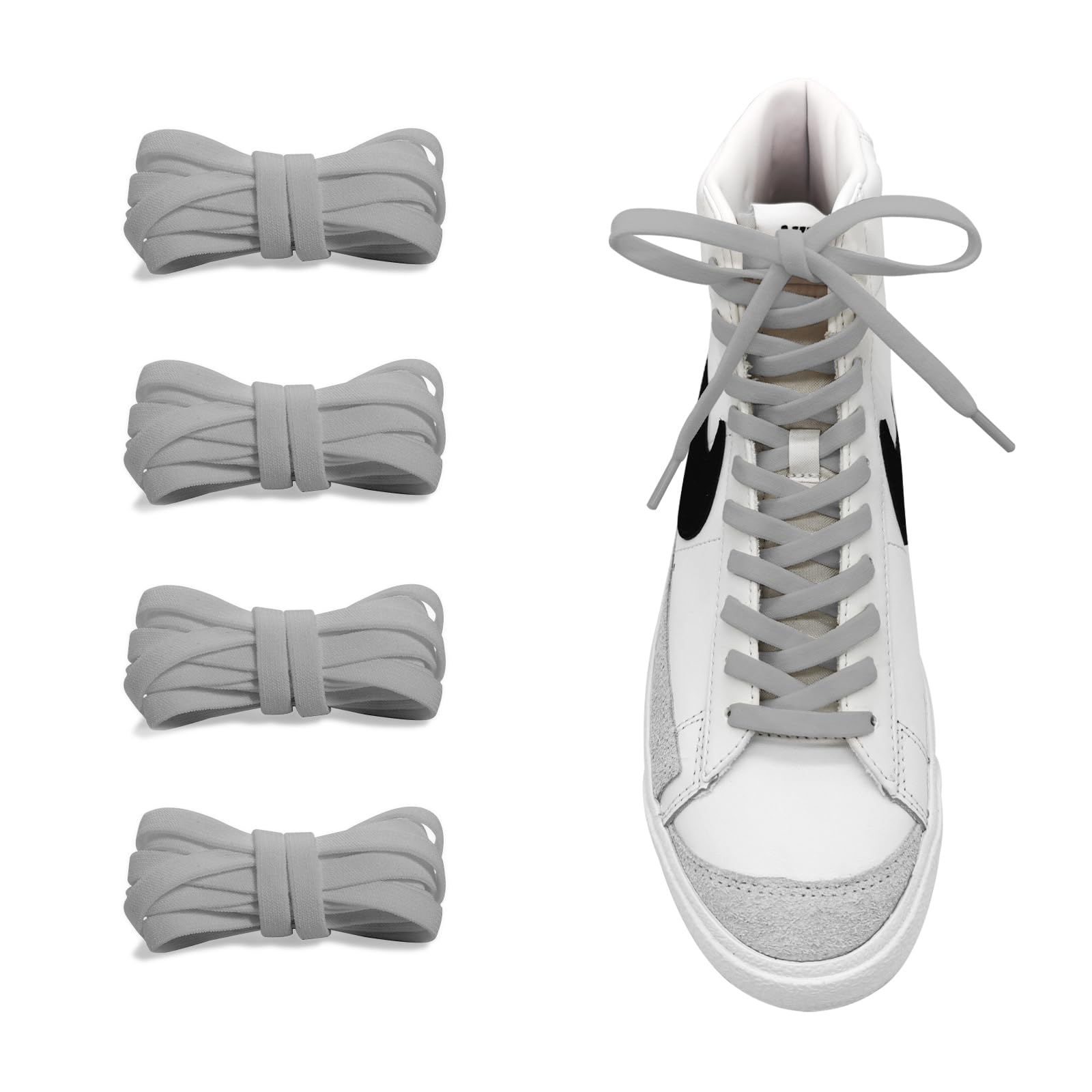 UamGlsob 2 Pairs 5/16" Flat Elastic Shoe