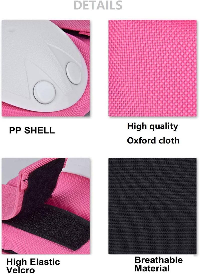 QiSa Kids & Adults Knee and Elbow Pads with Wrist Guards Protective Gear Set : Sports & Outdoors