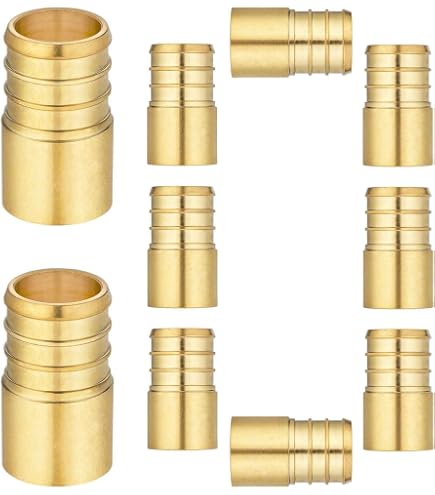 25 Pack 1/2 PEX X 3/4 Female Sweat Adapters – Brass Crimp Fittings - View #3