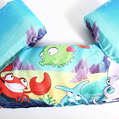 Raleighsee Puddle Jumper Infant Life Baby Jacket Swim Aid Swimming Training Coast Guard Approved Carton For Children Kids-Crab