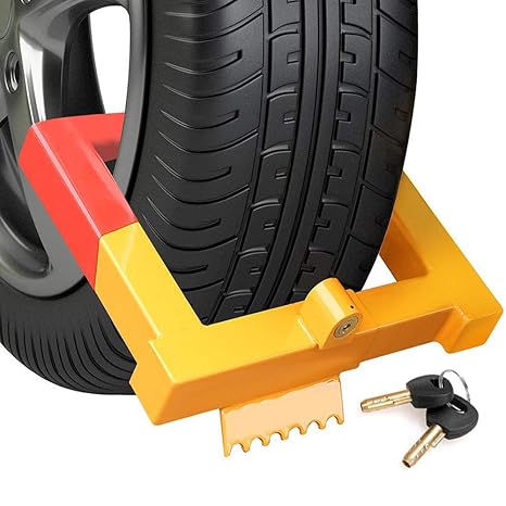 Tire Lock On Car, Amazon Com Coocheer Car Wheel Lockanti Theft Tire Lock Clamp Boot Tire Claw Parking Car Truck Rv Boat Trailer Automotive, Tire Lock On Car