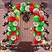 249 Pieces Christmas Balloons Garland Kit, Red and Green Balloons, Confetti Balloons, Balloon Tie Tools, Balloon Strip Tape, Adhesive Dots, Balloon Clips, Balloons Ribbons for Christmas Party