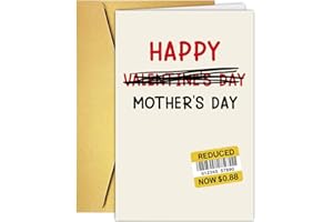 PUGAILA Hilarious Mother's Day Card to Wife from Husband, Happy Mothers Day Gifts for Mom Stepmom Grandmom Mother-in-law Gran