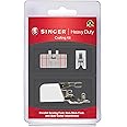 SINGER Heavy-Duty Crafting Presser Feet Kit | Includes Side Cutter, Parallel Sewing & Non-Stick Presser Feet | Ideal for Trimming, Hemming & Decorative Stitching