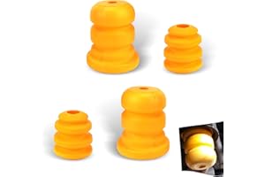 icykale 4 PCS Car Front Control Arm Bumper + Rear Control Shaft Bumper Suspension Buffer Pad, Replace OEM Number 15153958 15039397 Accessories, Compatible with Chevrolet Savana 1500 Truck (Yellow)