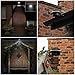 Falove Solar Light Lamp Yard Wall LED Light, Black