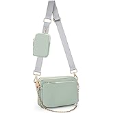 UTO Small Crossbody Bags for Women 3 in 1 Trendy Belt Purse Fashion Designer Mini Cute Sling Fanny Chest Pack