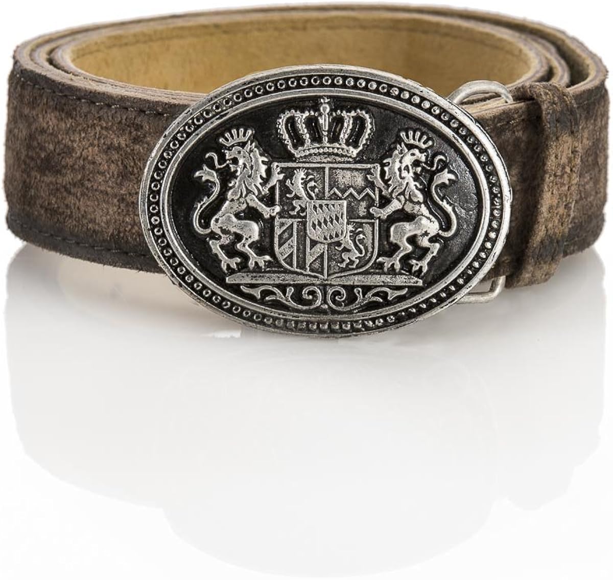 Schöneberger Lederhose Leopold - Vintage Kniebundhose Mit Gürtel