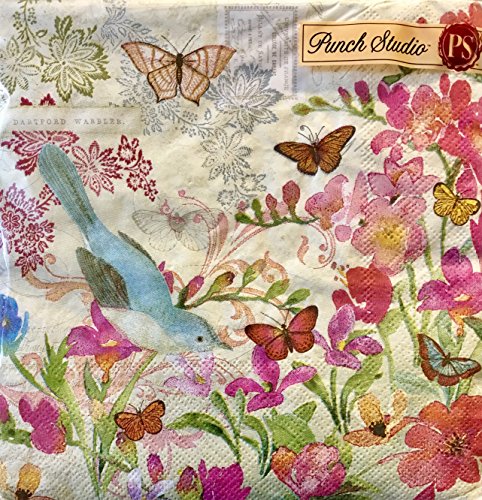 Punch Studio Paper Luncheon Paper Napkins ~ 95881 Secret Garden 40ct