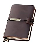 Refillable Handmade Travelers Notebook, Leather
