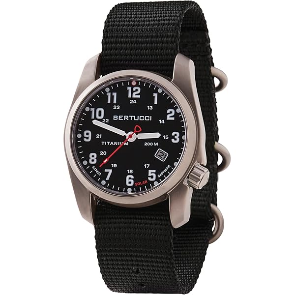 Amazon.com: BERTUCCI® 41 mm Titanium Field Watch - A-7TS