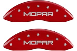 MGP Caliper Covers - Brake Caliper Covers 2011-2023 Dodge Challenger and Charger (Dual Piston) - Front and Rear Set - Red