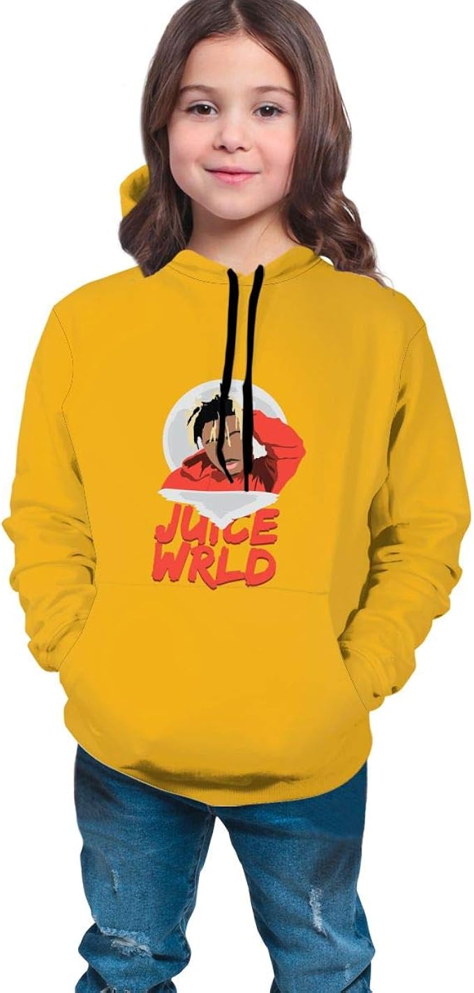 juice wrld orange hoodie