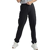 Hanes Women's Sweatpants, EcoSmart Fleece Joggers, Pocketless Cinched Leg Sweatpants for Women, 30"
