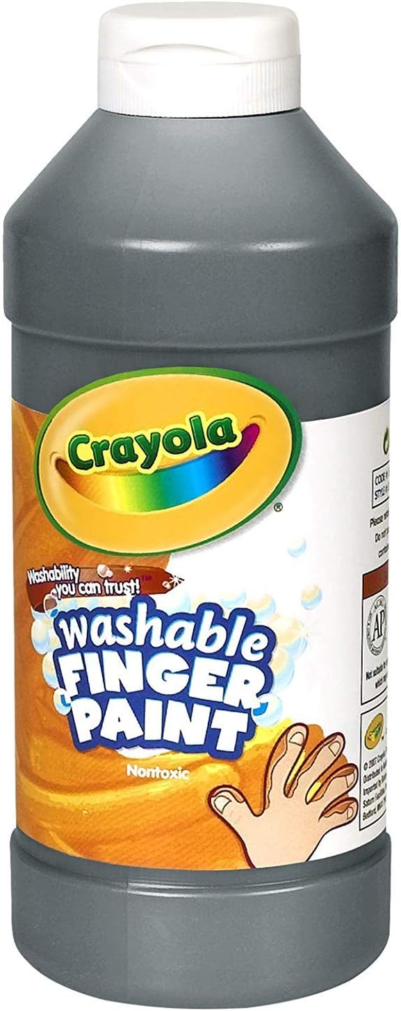 Binney & Smith Crayola(R) Washable Finger Paint, 16 Oz., Black: Toys & Games